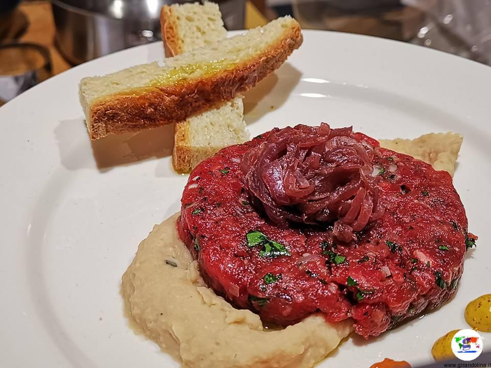 Tasting Montecatini , tartaburger proposto da Osteria il Maialetto