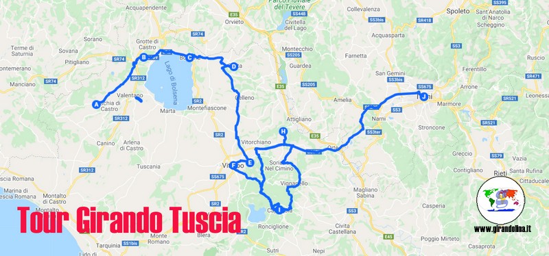 Il nostro tour della Tuscia : Girando Tuscia