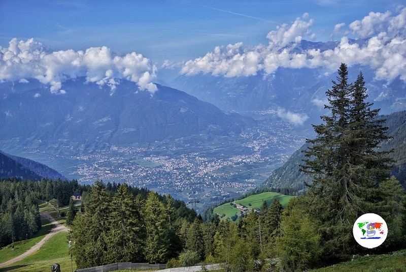 Merano 2000, il panorama della città di Merano