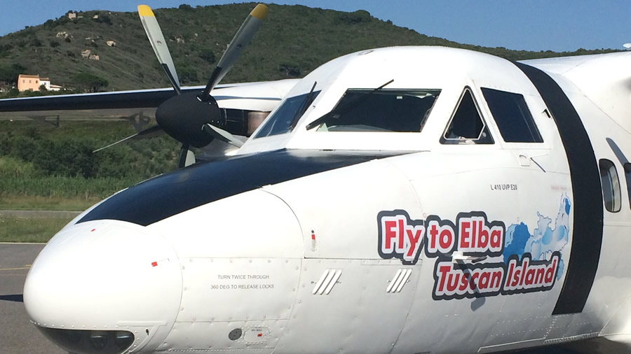 Isola d'Elba in volo, la Silver Air ( photo credits Silver Air)