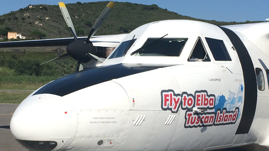 Isola d' Elba in volo, la Silver Air ( photo credits Silver Air)