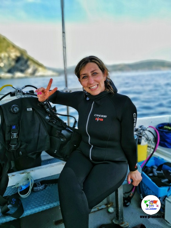 Immersioni Isola d'Elba , il battesimo del mare di Girandolina