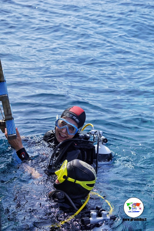 Immersioni Isola d'Elba , il battesimo del mare di Girandolina