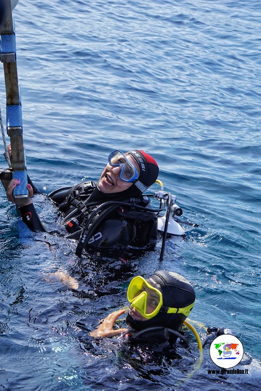 Immersioni Isola d'Elba , il battesimo del mare di Girandolina