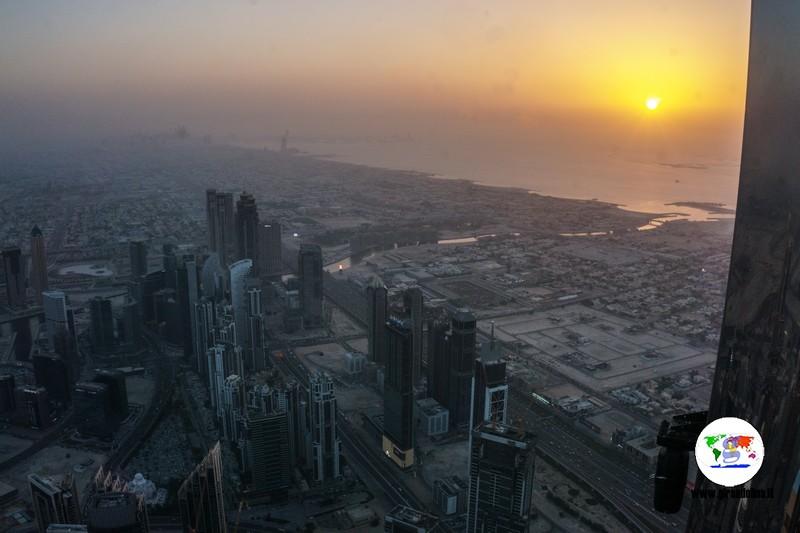 Burj Khalifa al tramonto