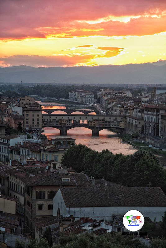 Il Ponte Vecchio visto dal Piazzale Michelangelo