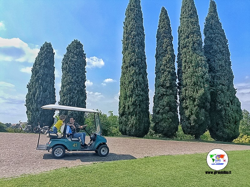 Visitare il parco in golf cart