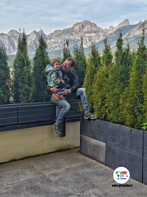 Il balcone della nostra camera all'Hotel Eden Andalo