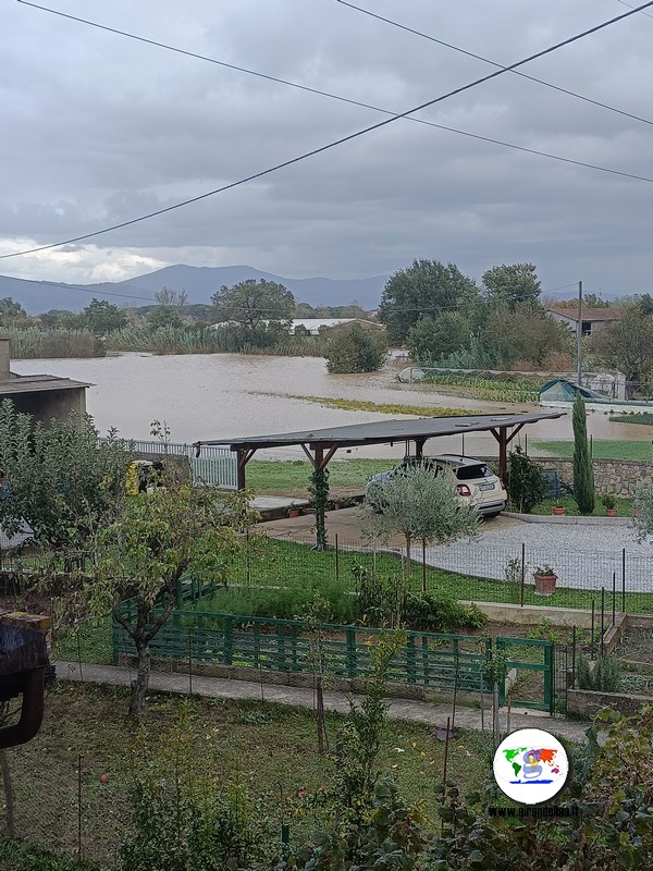 Alluvione a Quarrata  dove c'erano i maneggi