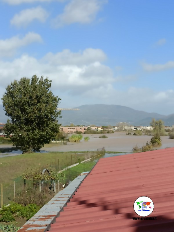 Alluvione a Quarrata dal mio terrazzo