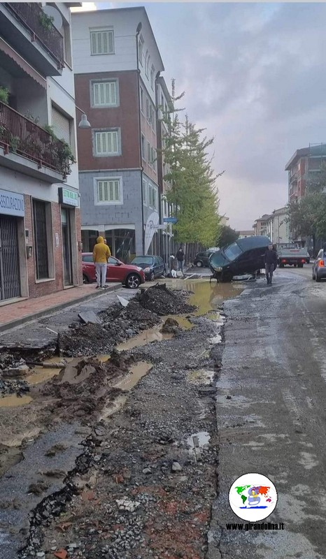 Alluvione a Quarrata   il centro 