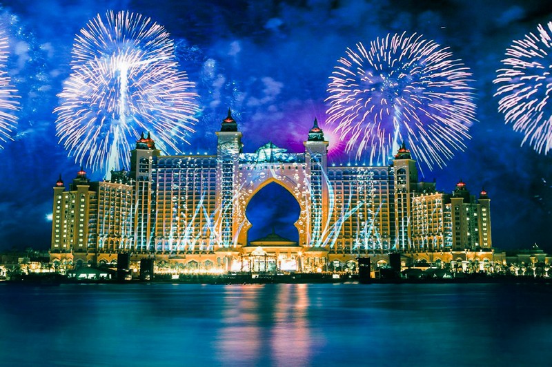 i fuochi d'artificio di Capodanno a Dubai